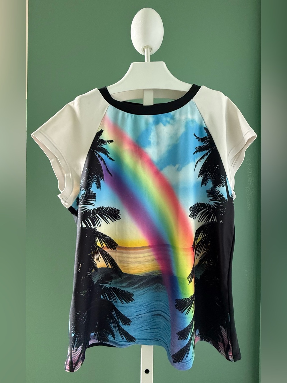 OP Kid’s SS Rainbow Rash Guard with Subtle Embroidered Logo